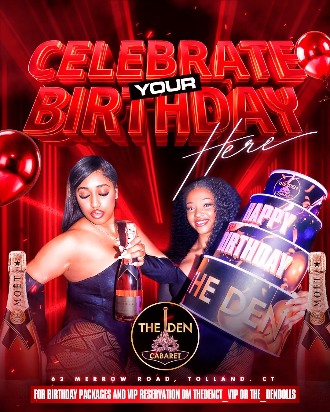 Celebrate With Us at The Den VIP